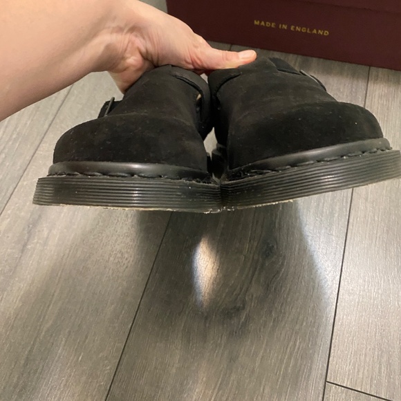 Dr. Martens Black Jorge Suede Slingback Loafers Size 11 NWT - Picture 7 of 12